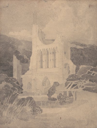 West Front of Byland Abbey, Yorkshire by John Sell Cotman